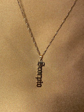 Load image into Gallery viewer, Gold Vertical Zodiac Necklace
