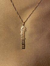 Load image into Gallery viewer, Gold Vertical Zodiac Necklace
